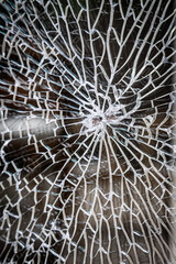 Broken glass, shattered glass background