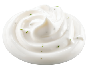 Tartar sauce smear isolated on transparent background