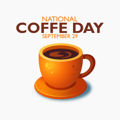 vector graphic of National Coffee Day ideal for National Coffee Day celebration