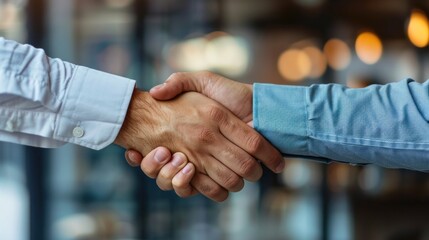 Friendly handshake between business partners stock photo --ar 16:9 --raw --v 6 Job ID: db7c0434-6612-4ad0-a3b8-da60bf7b659f