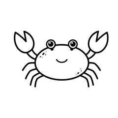 silhouette image of a crab with a transparent background