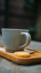 Cup of tea on the table