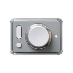Modern Minimalist Control Panel with Rotary Knob