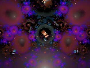Imaginatory fractal abstract background Image