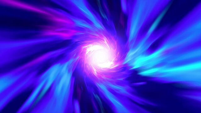 放射状に渦巻きながら広がるオーラの背景動画　ループ