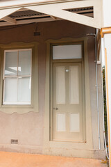 Motel door at country pub in small rural town