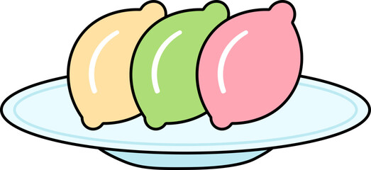 추석 송편 일러스트