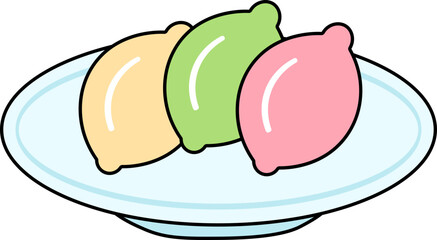 추석 송편 일러스트