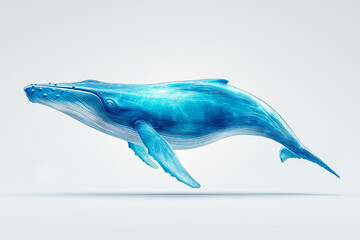 Fototapeta premium whale, blue whale, shark, fish, sea, animal, dolphin, ocean, underwater, vector, water, blue, illustration, isolated, white, nature, fin, swimming, cartoon, marine, predator, mammal, wildlife, teeth, 
