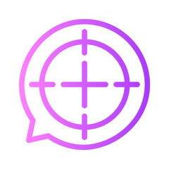 Fototapeta premium discussion gradient icon