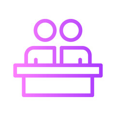 meeting gradient icon
