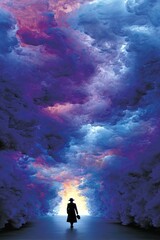 Obraz premium A Journey Through Colorful Clouds