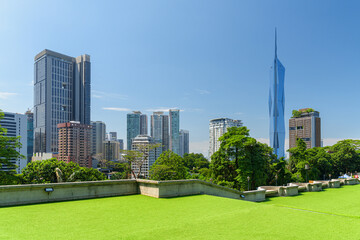 Obraz premium Amazing Kuala Lumpur skyline, Malaysia. Merdeka 118