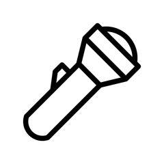 flashlight line icon