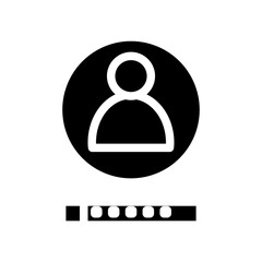 password glyph icon