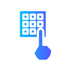 keypad gradient icon