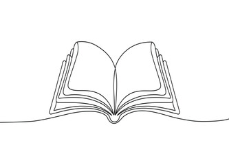 Outlined Book Illustration for Academic and Publishing Content
