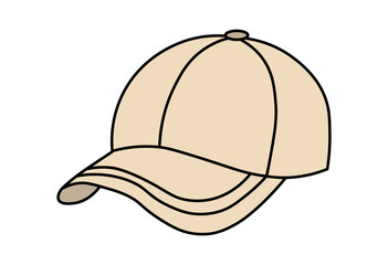 Beige Baseball Cap Vector Illustration
Vector illustration of a beige baseball cap in a simple line art and flat color design, suitable for fashion, sports, and outdoor themes.

