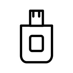 flash drive line icon