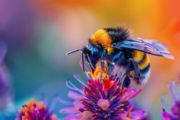 Bumble bee on a flower