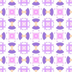 Abstract Pink and Purple Geometric Seamless Pattern