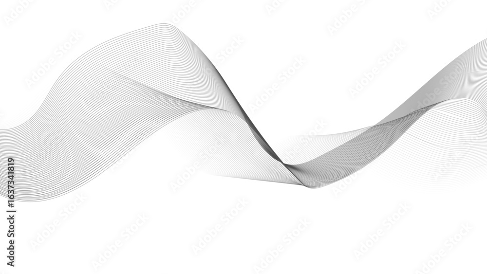 Aufkleber abstract grey wavy lines background. abstract background with business lines background.