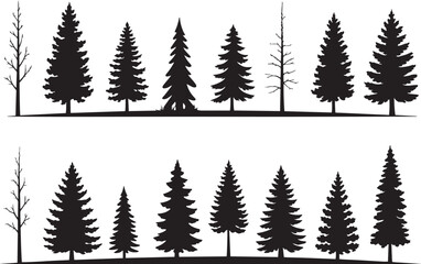 Fototapeta premium tree, silhouette, vector, palm, nature, leaf, Print
