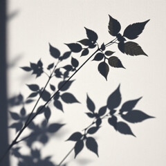 shadow overlay effects of realistic abstract natural tree leaves shadow on wall background,Summer sunlight and shadow overlay 
effect,shadow for photo interior backdrop studio mockup