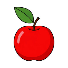 Colorful Fruit Icon Collection in Flat 2D Style Vector