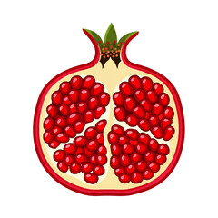 Colorful Fruit Icon Collection in Flat 2D Style Vector