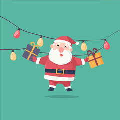Santa Claus, exquisite vector graphics