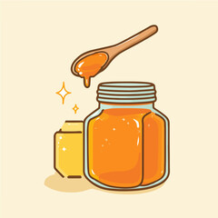 Honey vector diagram, exquisite vector diagram