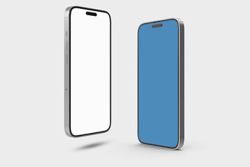 Smartphone 14 Mockup Isolated Background