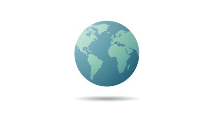 Fototapeta premium Stylized earth globe illustration