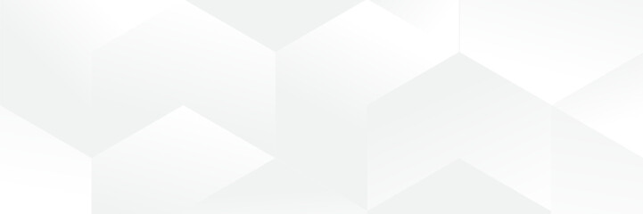 Abstract pattern white geometric banner design background.