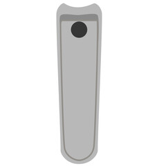 Flat illustration of a silver nail clipper, used for trimming fingernails and toenails for personal grooming.
