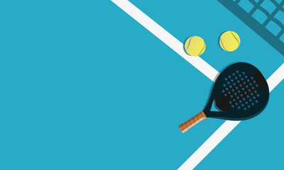 Great simple padel tennis background design for any media	