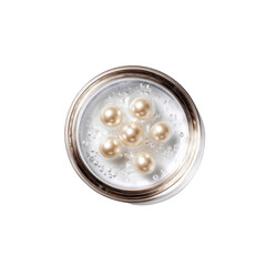 Luxurious Pearl Serum in Glass Jar - Top View