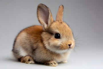 Obraz premium A tiny domestic rabbit breed known for its small size and origins in Europe