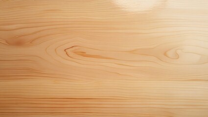 Obraz premium Smooth maple wood surface with soft warm shine and gentle natural grain – elegant photoreal texture