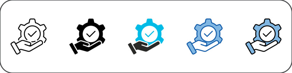 Optimization Icon Pack Multistyle Illustration