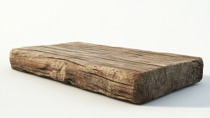 A weathered wooden plank whispers tales of the forest floor perfect for rustic displays and evocative product showcases