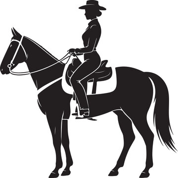 Female Silhouette Riding Side Saddle on Horse Poised and Elegant Retro Western Vibe

Female Silhouette Riding Side Saddle on Horse Poised and Elegant Retro Western Vibe