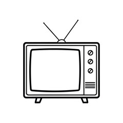 vector retro tv