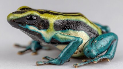 Obraz premium A poison dart frog on a white background