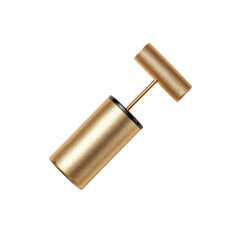 Fototapeta premium Gold-toned Hand Pump for Inflatable Objects