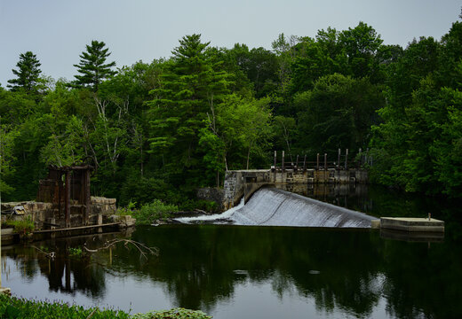 Old abandoned mill dam