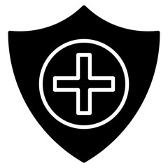 Insurance glyph icon