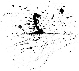 Fototapeta premium black ink splat