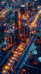 Visualize a futuristic automated factory assembly line wallpaper